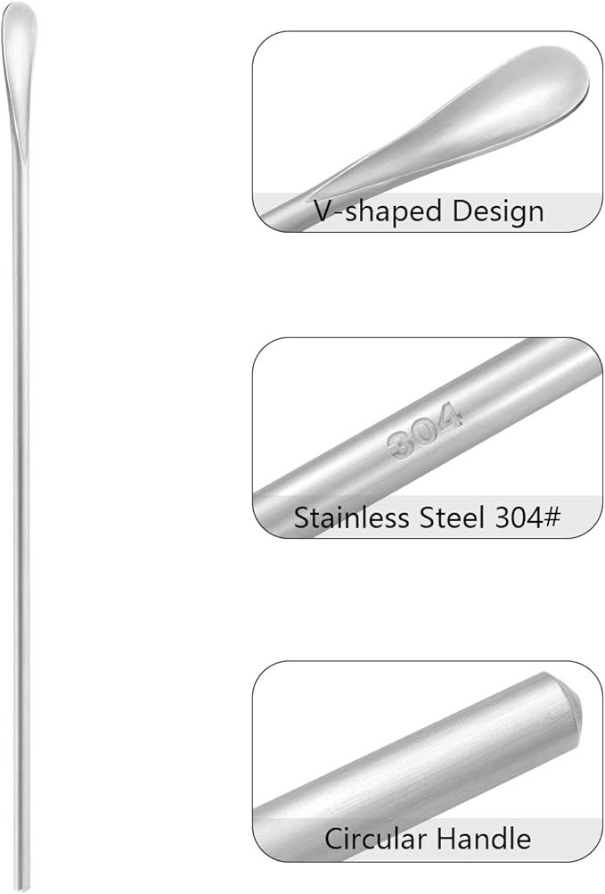 16-Pack 10.0" / 25.8cm Stainless Steel Long Handle Stirring & Mixing Spoon – Reusable Bar Tool for Coffee, Tea, Iced Drinks & Cocktails