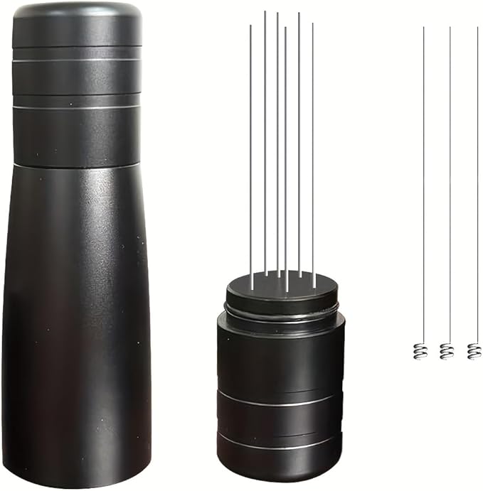 WDT Tool Espresso with 6 Needles, Espresso Distribution Tool & Coffee Stirrer for Barista – Espresso Accessories Kit, Espresso WDT Tool for Even Extraction, Coffee Bar & Espresso Machine Tools