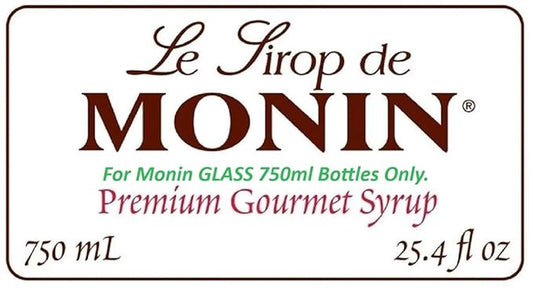 Coffee Syrup Pump. ONLY for Monin GLASS 750ml (25.4 Fl.Oz.) Bottle (Pack of 2). FDA Compliant. BPA Free. Product of Bayside Traders®