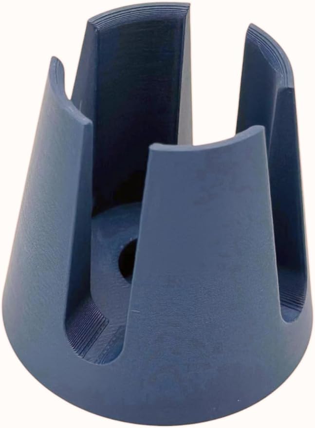 Stovetop Espresso Maker Funnel Stand - Greca Coffee Dosing Holder, Fits 3-Cup & 6-Cup Filter Baskets, Handmade (Matte dark blue)