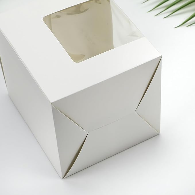Yuixoseu 36 Pack Mug Boxes for Gifts, Small Gift Boxes with Clear Window, Transparent Cups Wrapping Box for Sublimation Mugs Coffee Cups DIY Crafts Candle 11oz, 12oz, 15oz Gift Wrapping (White)