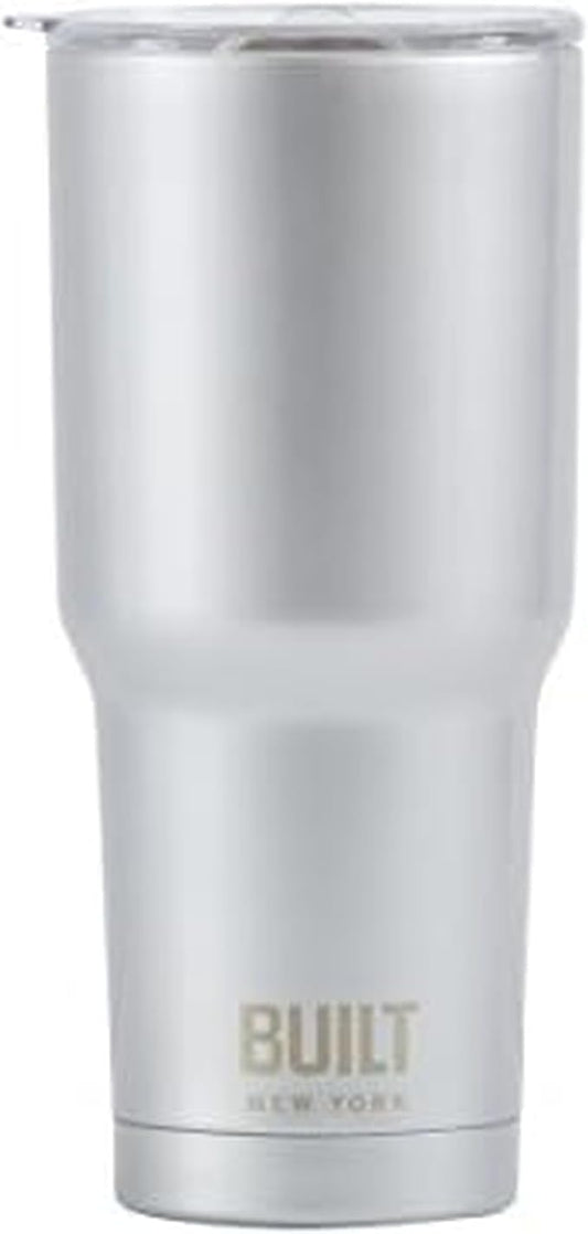 BUILT 30 Ounce Double Walled Stainless Steel Tumbler Silver 5193239