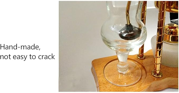 Siphon Coffee Maker Kit, 400ML/13.5Oz Belgian/Belgium Family Balance Syphon Coffee & Tea Brewer Elegant Double Ridged Fulcrum with Tee Handle