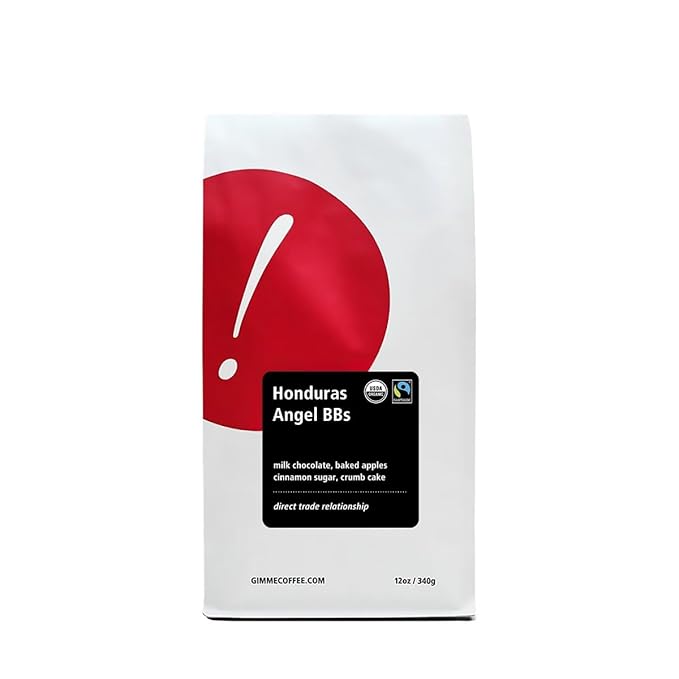 Honduras Angel BBs - Certified Fairtrade, Organic - Roasted by Gimme! Coffee - Whole Bean Coffee - 5 Pound Bag