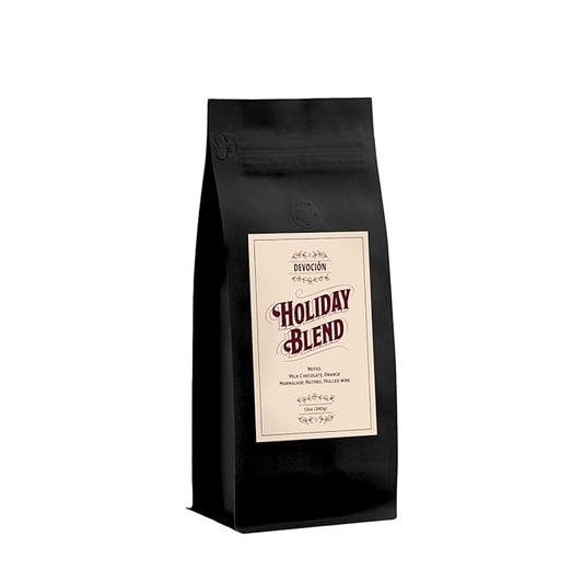 Holiday Blend - Roasted by Devocion - Freshly Ground Coffee - 12 Ounce Bag