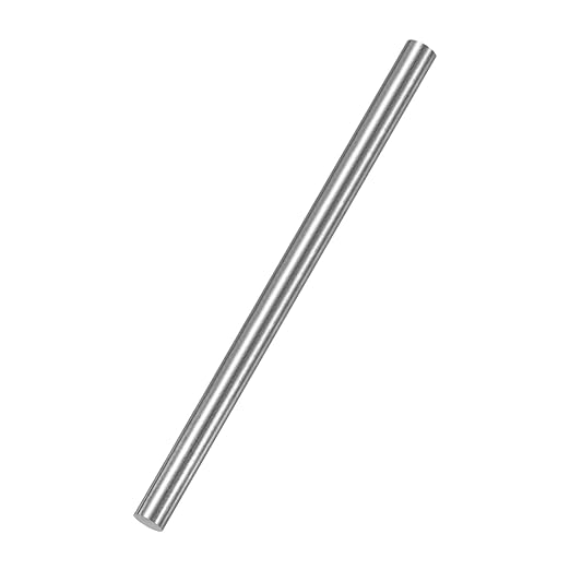 PATIKIL Pure Iron Bar, 0.24" Diameter 4.02" Length Iron String Rod Steel Stick DIY Craft Supplies for Crafting Science Lab Testing