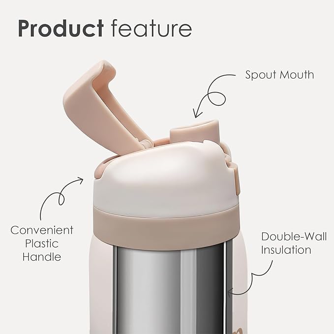 Inspiration Insulated Stainless Steel Water Bottle with Straw for Sports and Travel, In My Glow Up Era, 32oz Gifts for Women Girls Friends Teens Birthday Christmas