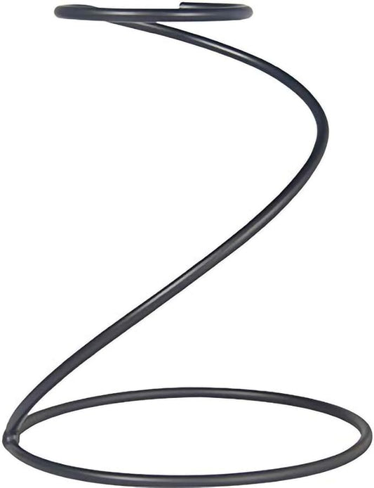 Reusable Metal Pour Over Coffee Dripper Stand Circinate Shaped,Black