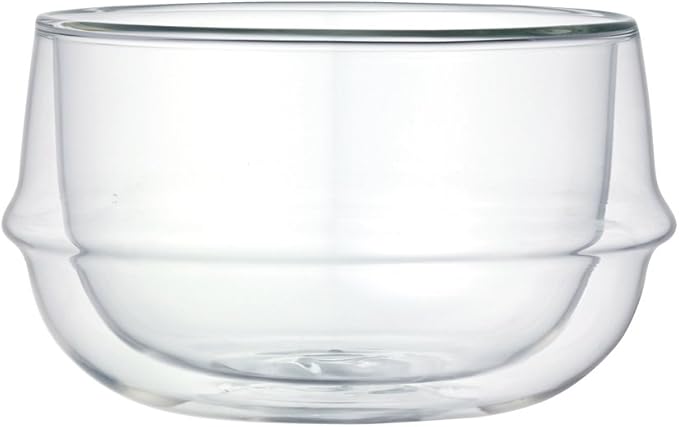 KINTO 23110 KRONOS Double Wall Soup Bowl, 11.2 fl oz (330 ml), Heat Resistant Glass, Microwave and Dishwasher Safe, Gift, Present