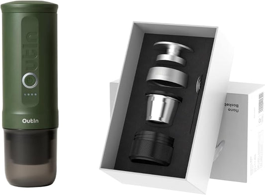 OutIn Nano Complete set Portable Espresso Machine with Double Shot Accessorries