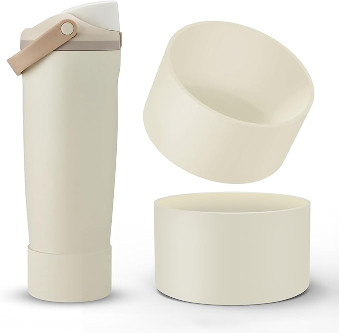 2 Pcs Silicone Boot for Owala 40oz & 30oz FreeSip Sway Tumblers, Protective Bottom Bumper Anti-Slip Sleeve Accessories for FreeSip Sway Water Bottles, Dishwasher Safe and BPA Free