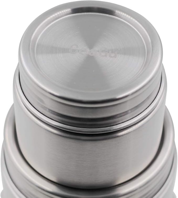 CoaGu 8oz Coffee Canisters: Premium 18/8 Stainless Steel Containers Perfect for Children's Lunches, Tea, Sugar, Coffee Storage, and Candy