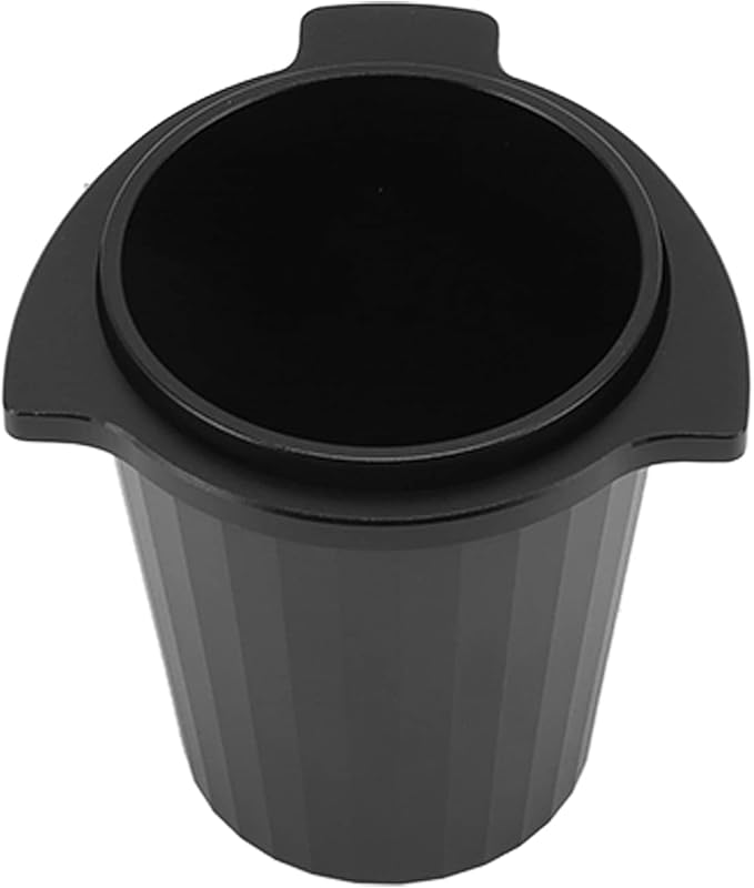 54mm Coffee Dosing Cup, Aluminum Alloy Portafilter Dosing Mug, Polished Inner Wall for Easy Cleaning, Universal Design for Most Coffee Machines, Black Dosing Cup with Anti Fly Powd