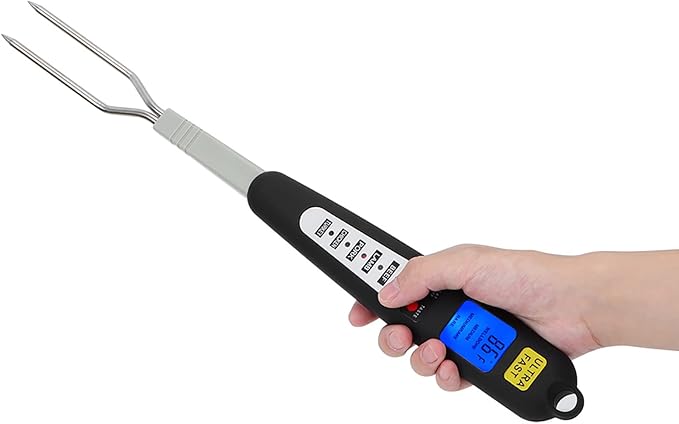 shenruifa Digital Meat BBQ Thermometer Cooking Fork Read Dual Probe LED Display