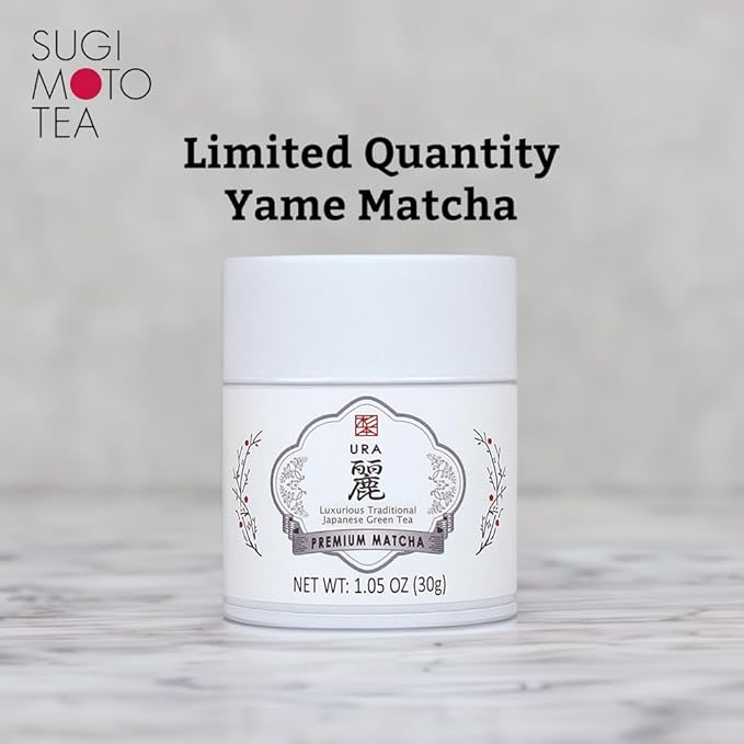 SUGIMOTO TEA Matcha Premium Grade Japanese Matcha Powder "URA" 1.05 oz (30 g)