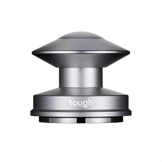 Espresso Tamper 58.5mm,Calibrated Spring Loaded Coffee Tamper Tool with Flat Base & UFO Design, Fits 58mm Portafilters, Coffee Accessories, Matte Silver