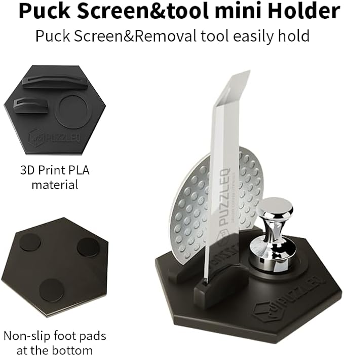 51mm Espresso Accessories Kit, Spring Loaded Calibrated Tamper,mat，WDT Tool，Dosing Funnel，Puck Screen kit，Basket Removal Tool ，Cleaning ClothSet， Fits Espresso Coffee Machines and 51 mm Portafilters