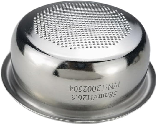 58mm Espresso Filter Basket 18g – Convex Bottom Sweet Espresso Basket, 556 Holes Slow Flow, Universal Stainless Steel, Compatible with La Marzocco, Futurmat, DEC