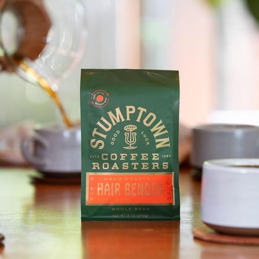 Stumptown Coffee Roasters Medium Roast Whole Bean Coffee | Hair Bender | Citrus and Dark Chocolate | 24 Ounces