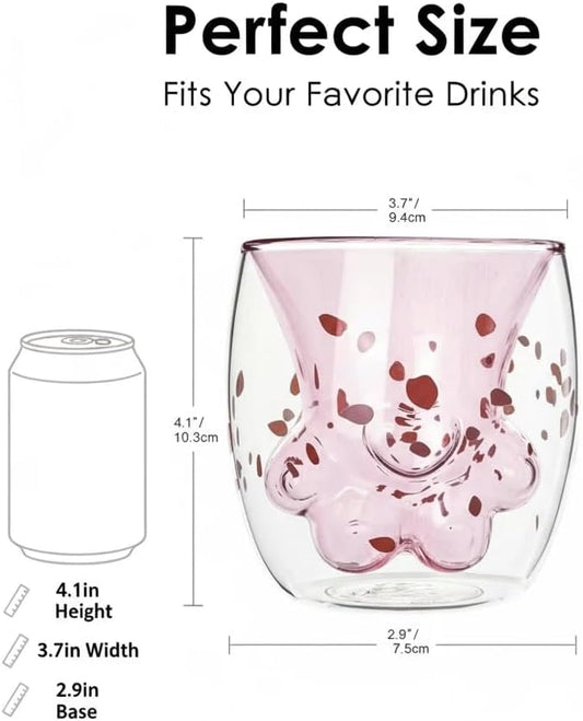 Coffee Mug Double Wall Glass Cup Heat-resistant Handmade Creative Milk Mug Cup