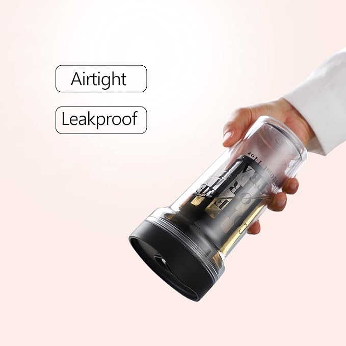 Cold Brew Cup Portable Cold Brew Coffee Maker Cold Brew Coffee Tea Airtight Bottle Iced Coffee Cup with Lid Stainless Steel Filter Reusable Cold Brew Coffee Tea Cup