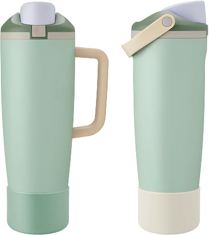 2PCS Silicone Boot Compatible with Owala 30oz & 40oz FreeSip Sway Bottles & Tumblers, Protective Anti-Slip Bottom Cover Sleeve for Freesip Sway Tumbler