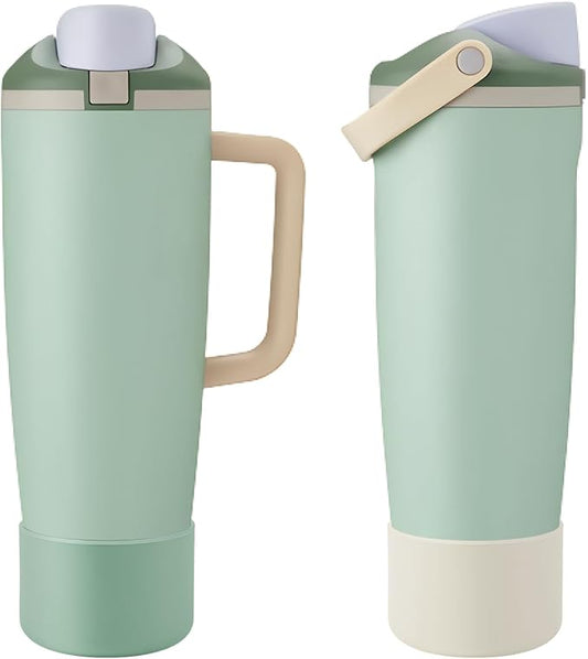 2PCS Silicone Boot Compatible with Owala 30oz & 40oz FreeSip Sway Bottles & Tumblers, Protective Anti-Slip Bottom Cover Sleeve for Freesip Sway Tumbler