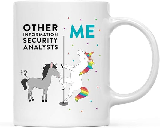 Andaz Press Funny Quirky 11oz. Ceramic Coffee Tea Mug, Thank You Gift, Horse Unicorn, 1-Pack, Birthday Ideas for Coworker Him Her, Gift Box