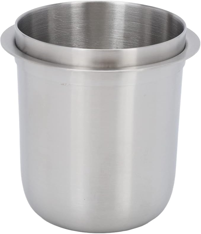 Coffee Dosing Cup, Dosing Cup Stainless Steel Coffee Dosing Cup, Coffee Dosing Cup Compatible All 58Mm Coffee Portafilters Espressos Dosing Cup For Cafes, (Stainless Steel Color)