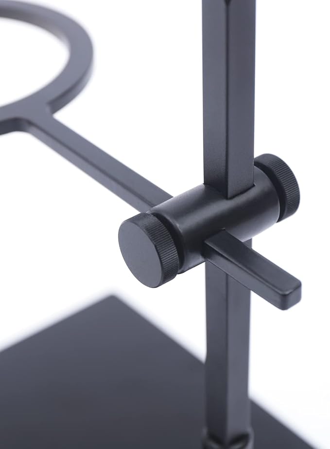 Poggyyi Pour Over Coffee Maker Stand, Detachable Universal Coffee Stand, Portable Espresso Machine Metal Dripper Stand Suitable for Coffee Grinder Stand Easy to Carry Office, Home, Camping, Black