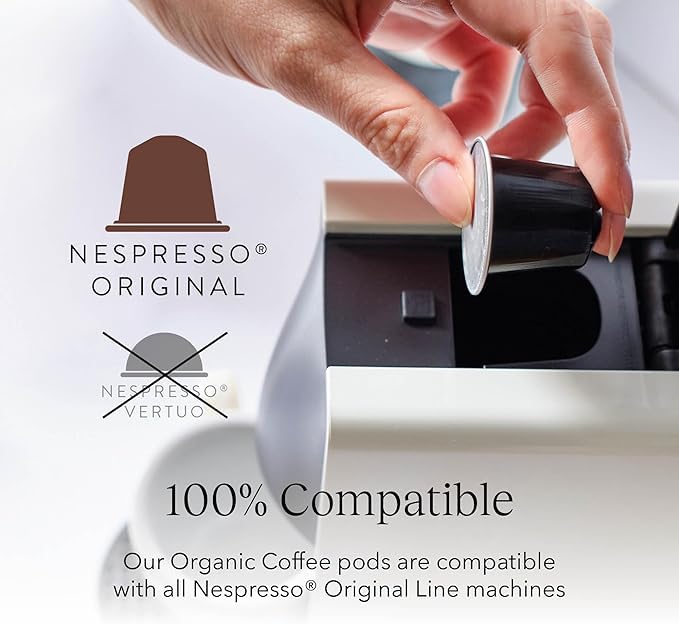 CRU Kafe Discovery Set Organic Coffee Pod, 50 Pods (5 Packs of 10 Coffee Capsules) Compatible with Nespresso OriginalLine