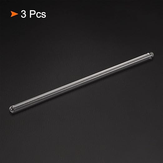 MECCANIXITY 3.3 Borosilicate Glass Stick 5.91" Length 5mm Dia Stir Rod Mixing Tools with Both Ends Round for Lab Kitchen Science 3Pcs