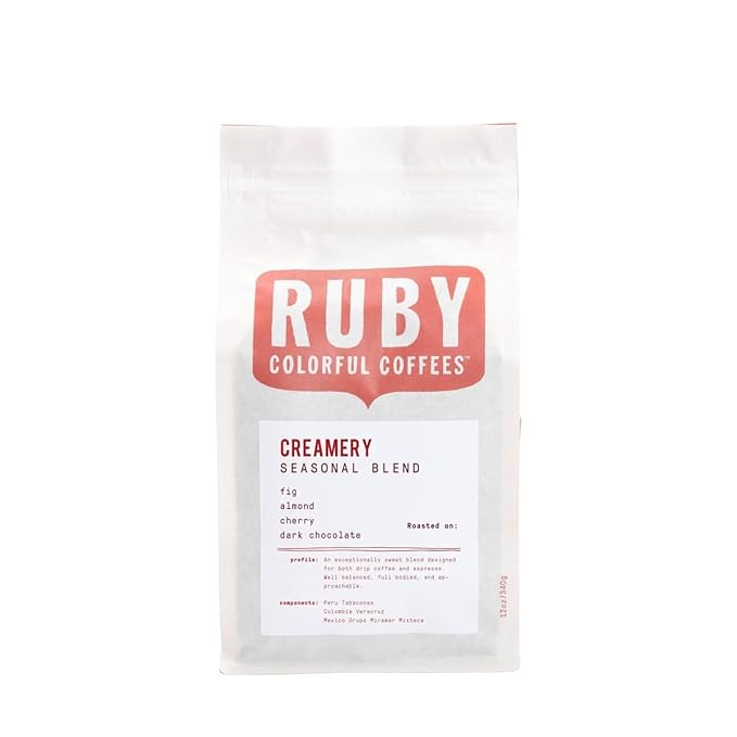 Creamery Blend - Roasted by Ruby Coffee Roasters - Whole Bean Coffee - 5 Pound Bag