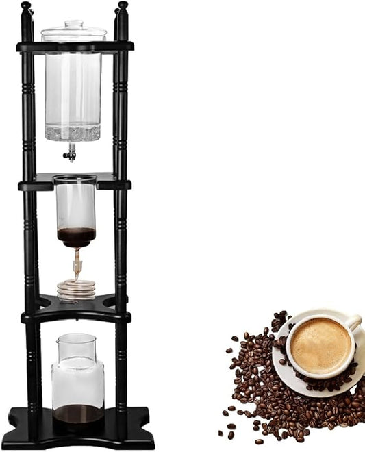 CheriMuMu Cold Brew Iced Coffee Maker, Cold Brew Coffee Tower for Home Kitchen Use, Slow Drip Japanese Cold Brew Maker with Adjustable Drip Rate for Iced Coffee Lovers & Beginners