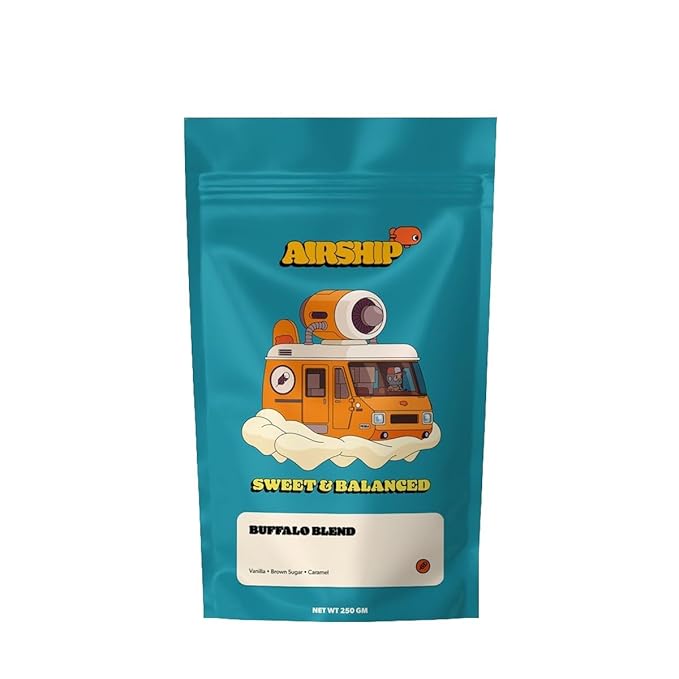 Buffalo Blend - Roasted by Airship Coffee - Whole Bean Coffee - 12 Ounce Bag