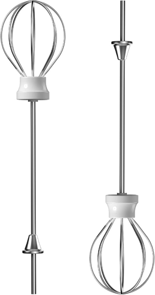 YUSWKO Handheld Rechargeable Milk Frother Balloon Whisk Rods (2 Pcs) Frothing Accessory