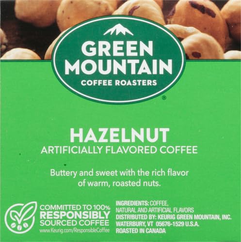 Green Mountain Coffee Roasters Hazelnut Keurig Single-Serve K-Cup pods, Light Roast Coffee, 12 Count