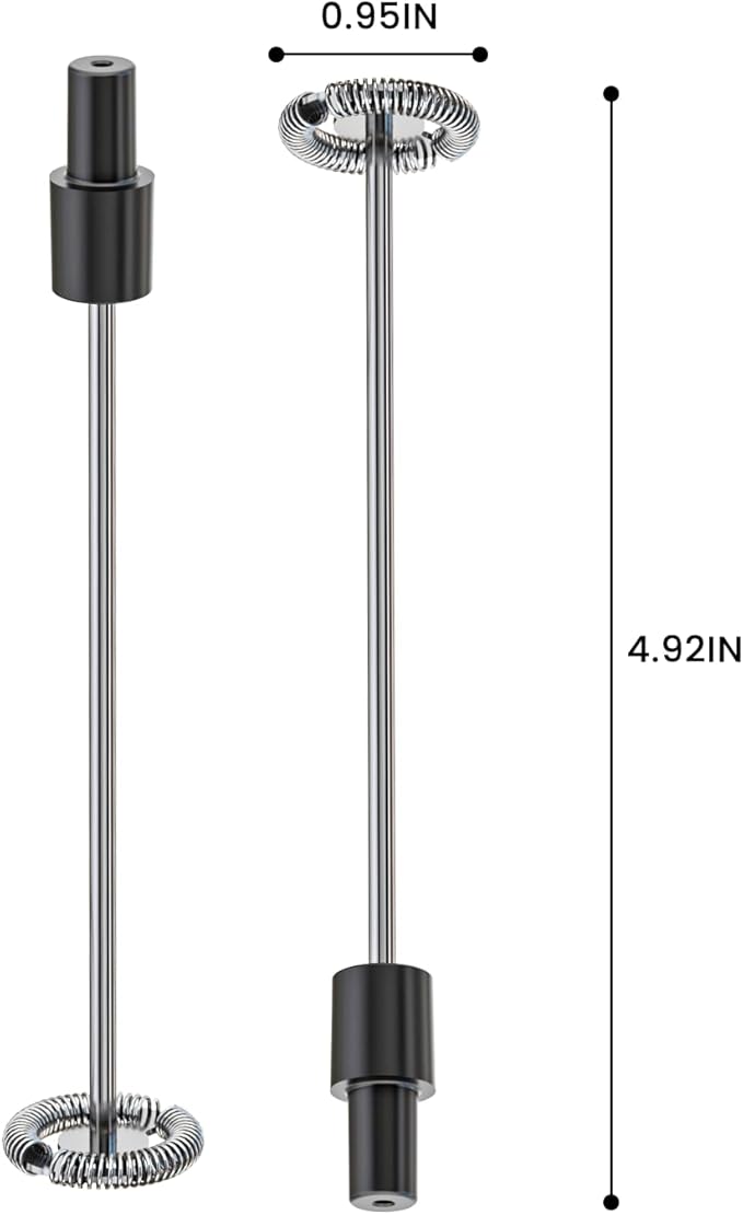 Maestri House MHMF03 Rechargeable Stepless Speed Control Milk Frother Whisk Rods (2 Pcs). Compatible with MHMF03 and MHMF07.