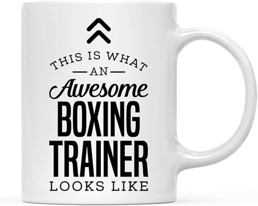 Andaz Press 11oz. Ceramic Coffee Tea Mug Thank You Gift, This is What an Awesome Boxing Trainer Looks Like, 1-Pack, Birthday Christmas Gift Ideas Coworker Him Her, Includes Gift Box