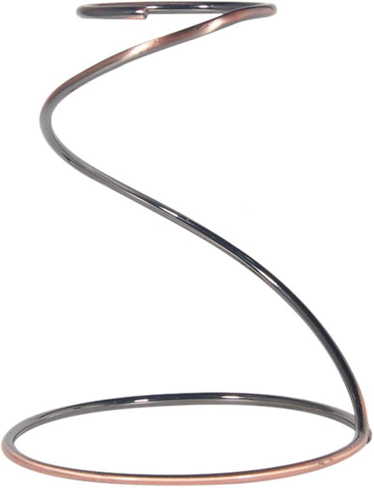 Reusable Metal Pour Over Coffee Dripper Stand Circinate Shaped,Bronze