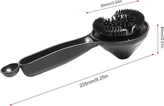 Coffee Grouphead Cleaning Brush Professional Sturdy Efficient with Water Deflector for 58mm Grouphead Coffee Machine POM Handle Durable