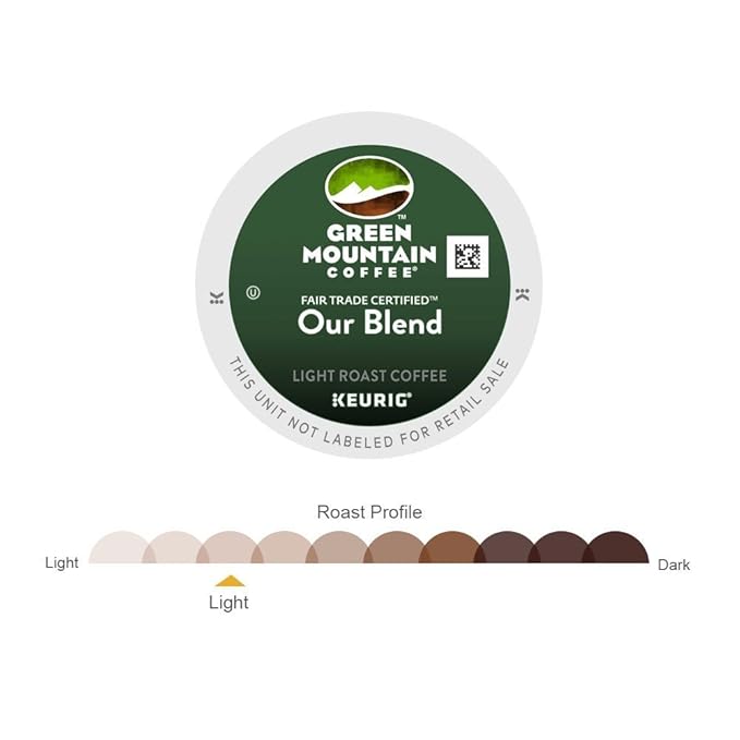 Green Mountain Coffee Roasters Our Blend, Single-Serve Keurig K-Cup Pods, Light Roast Coffee, 72 Count