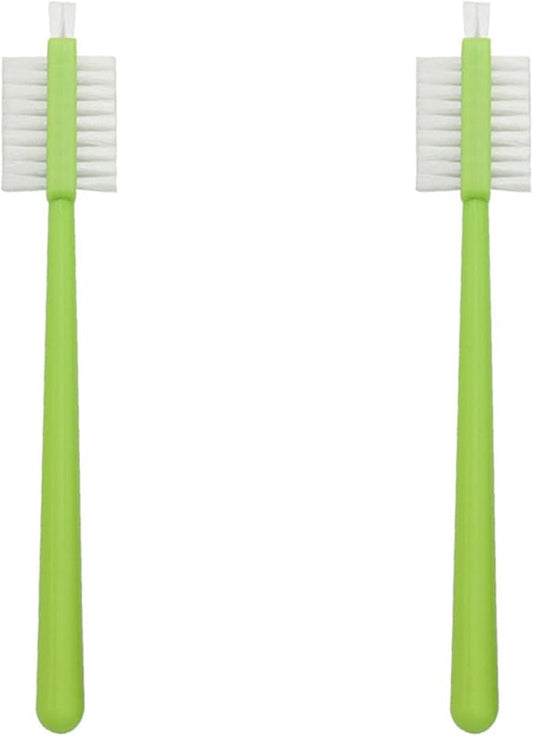 2PCS Juicer Wall Breaker Grinder Cleaning Brush Plastic Long 175mm Household Soymilk Machine Double Sided Brush Crawfish Cleaning Brush Stovetop Crevice Soft Brush