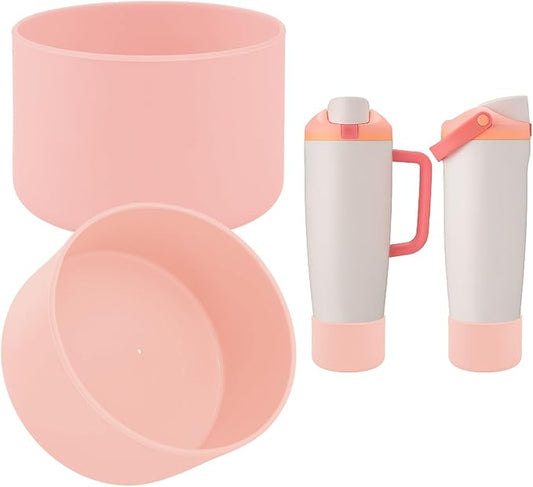 2PCS Silicone Boot Compatible with Owala 30oz & 40oz FreeSip Sway Bottles & Tumblers, Protective Anti-Slip Bottom Cover Sleeve for Freesip Sway Tumbler