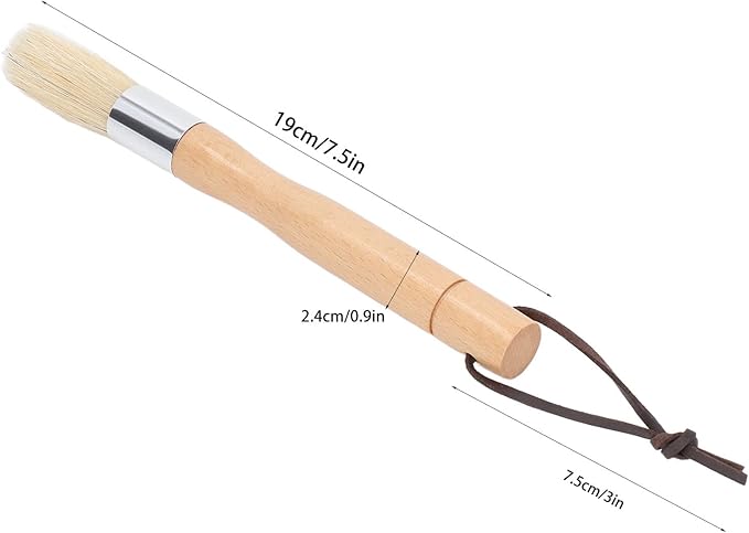 Coffee Grinder Cleaning Brush,with Beech Handle,Pig Hair Brush for Coffee Machine Cleaner,for Grinder Maintenance