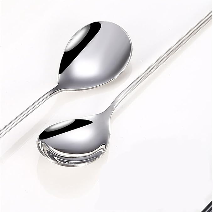 Stainless Steel Mini Coffee Espresso Spoon, Dessert Teaspoons Small Soup Spoons, Silver Cute Animals Coffee Spoon, 5.6 inch, Set of 4