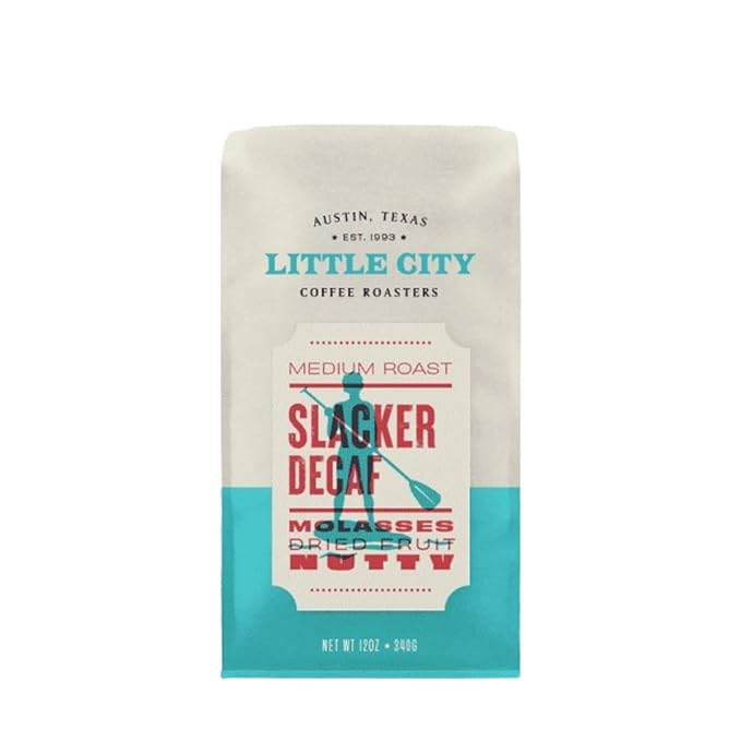 Slacker Decaf - Roasted by Little City Coffee Roasters - Freshly Ground Coffee - 5 Pound Bag