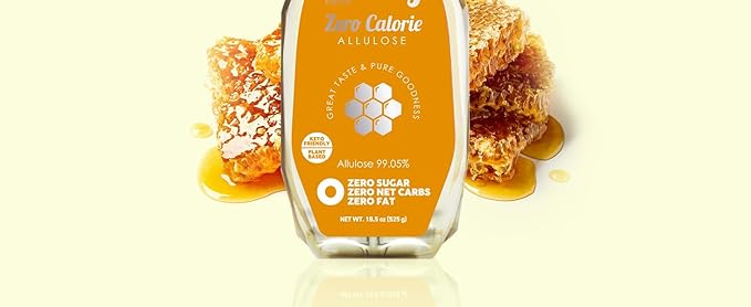 ALTist Allulose Syrup Sweetener – Zero Calorie Liquid Sugar Alternative, Keto, Vegan, Non-GMO, Plant-Based | 1:1 Sugar Replacement, No Net Carbs, Zero Fat, 17.7 fl oz x 2 Bottle - Honey