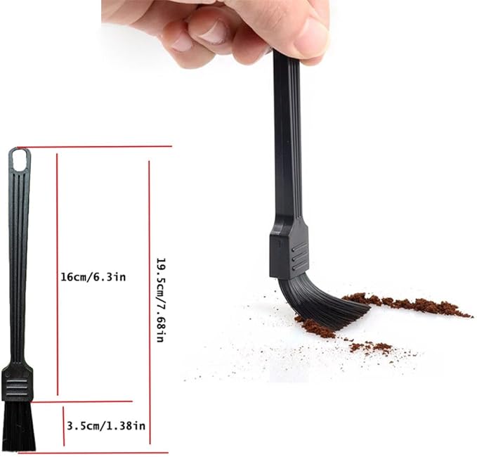 4 Pack Coffee Grinder Brush Espresso Machine Cleaner Tool with Stiff Nylon Bristle Barista Brushes for Dusting Cleaning Coffee Bean Grain Powder Grounds Burr Filter Cup