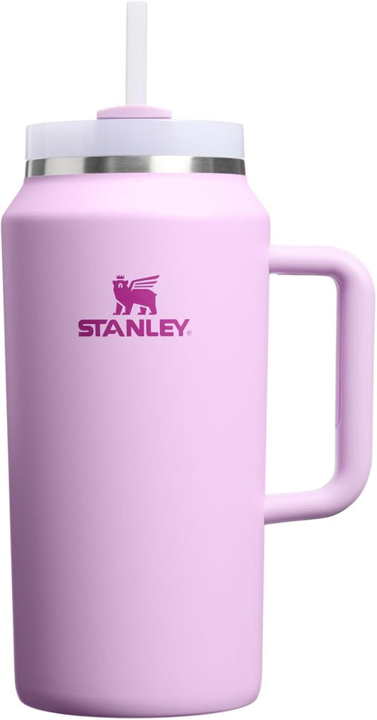 STANLEY Quencher H2.0 Tumbler with Handle and Straw 64 oz | Flowstate 3-Position Lid | Cup Holder Compatible for Travel | Insulated Stainless Steel Cup | BPA-Free | Soft Orchid